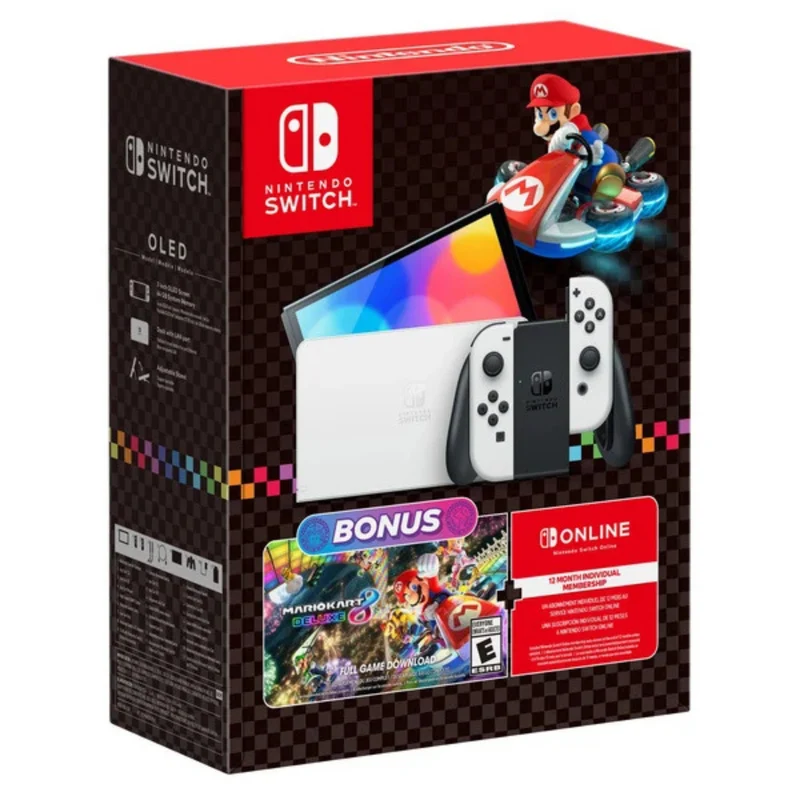 NINTENDO - Ensemble Nintendo Switch OLED Mario Kart 8 Deluxe