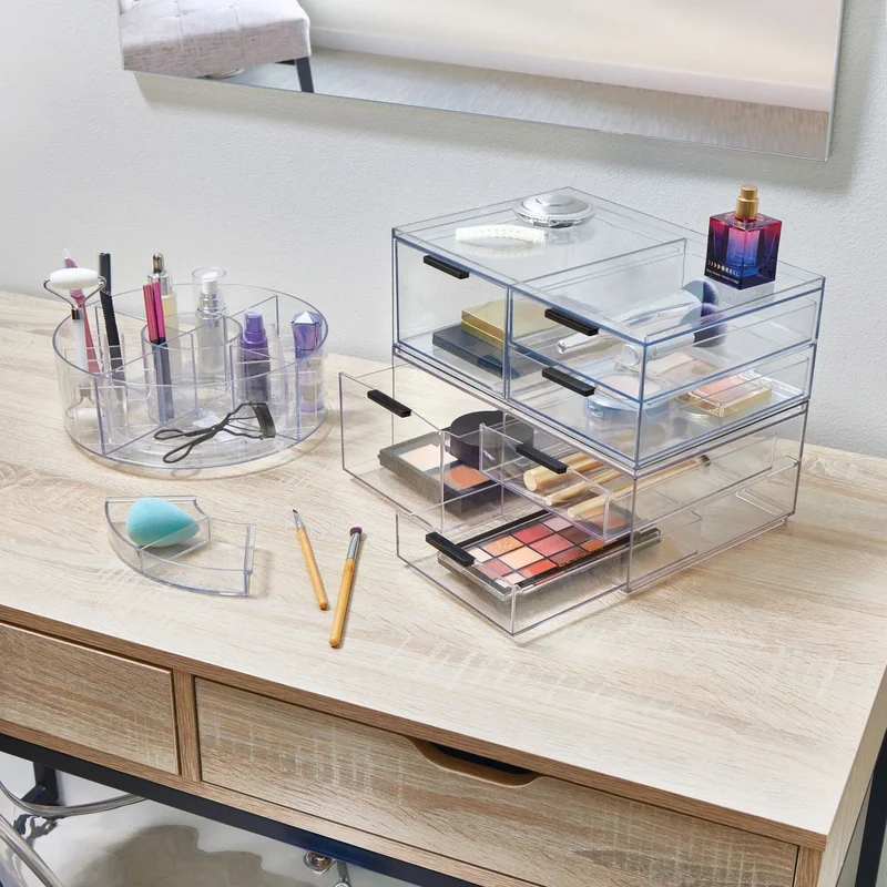 IDESIGN - Ensemble de 3 Organisateurs de Cosmétiques