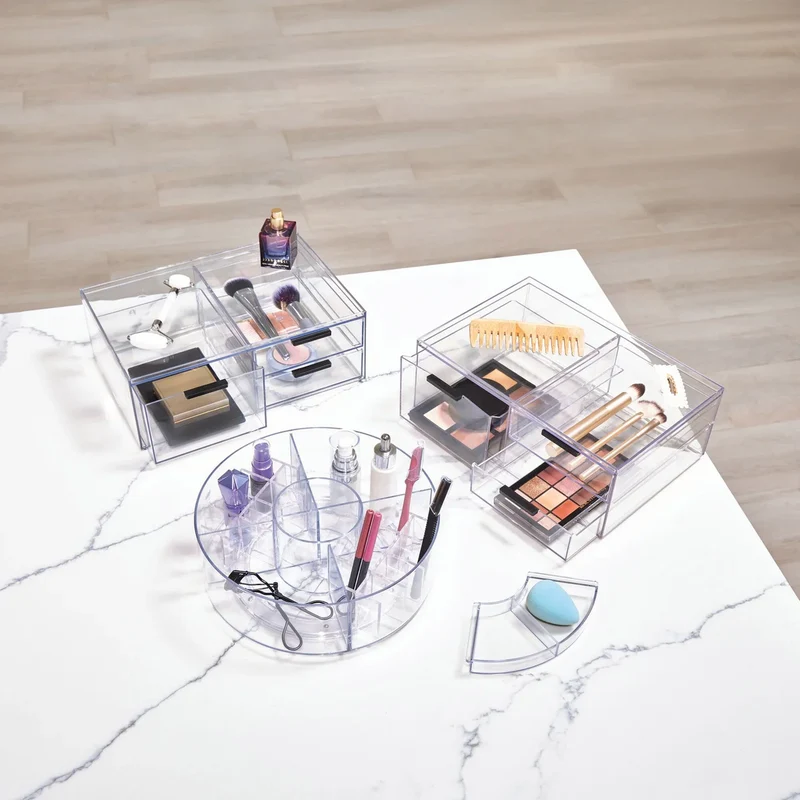 IDESIGN - Ensemble de 3 Organisateurs de Cosmétiques