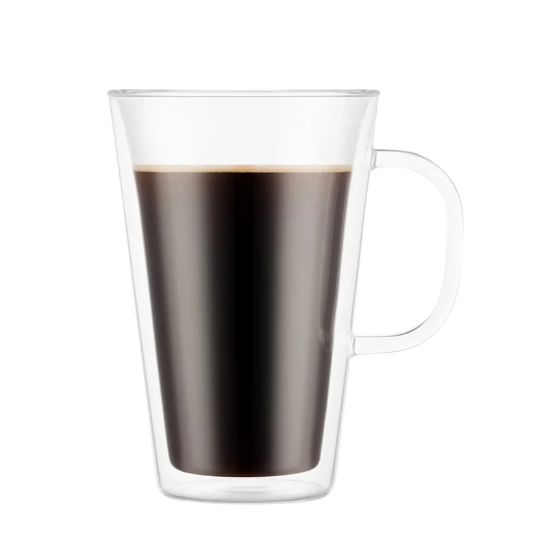 BODUM - Ensemble de 4 Verres à Double Paroi avec Poignée Canteen