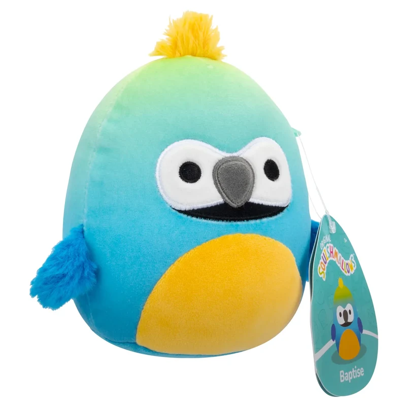 SQUISHMALLOWS - Ensemble de 8 Peluches Thématique Animaux Exotiques