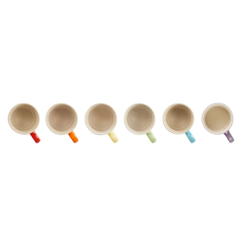 LE CREUSET - Ensemble de 6 Tasses à Espresso en Céramique