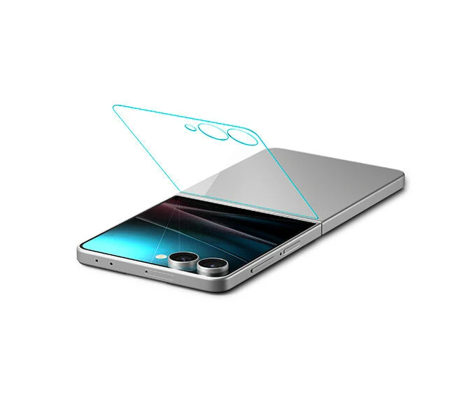 Spigen Samsung Galaxy Z Flip 7 GLAS.tR EZ Fit HD 2PCS Glass Screen Protector - Clear