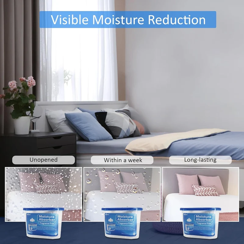 AROVEC 500mL Moisture Absorber for Wardrobe & Laundry (16-Pack)