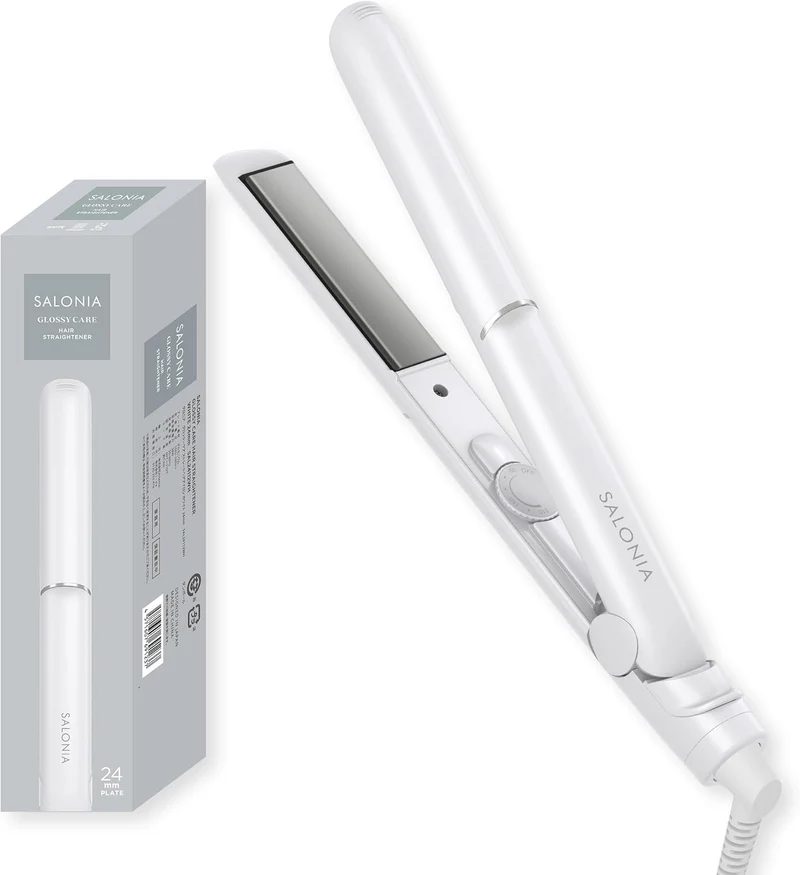 Salonia Glossy Care Hair Straightener 24mm AC100-240V