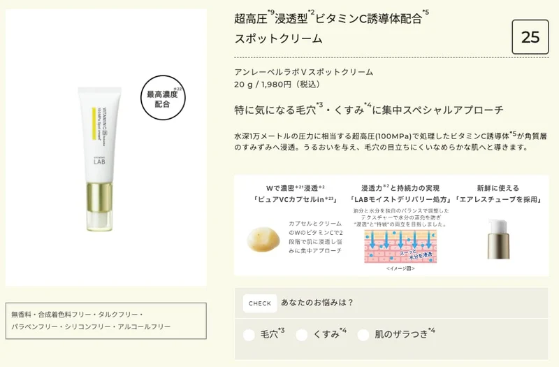 Unlabel Labo V Penetrating Spot Cream 20G -
