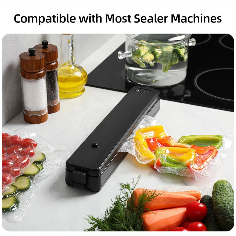 AUSPURE Vacuum Sealer Bags, 28cm x 6m for Food Storage 2 Rolls