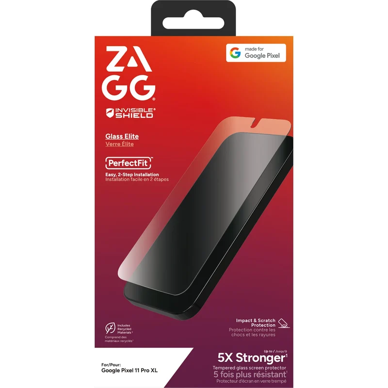 ZAGG InvisibleShield Glass Elite Screen Protector for Pixel 11 Pro XL
