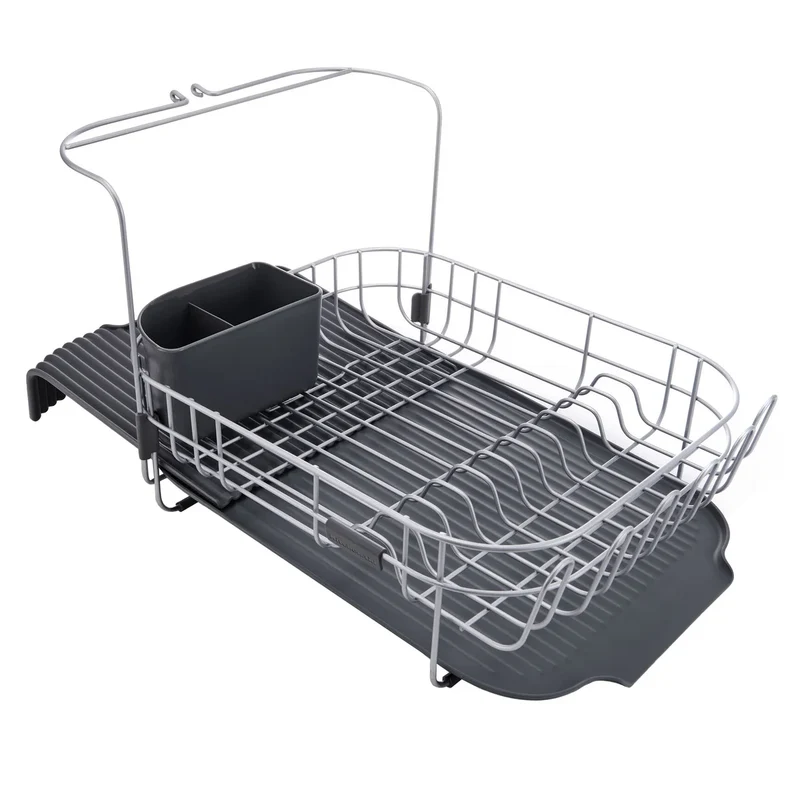 KITCHENAID - Égouttoir à Vaisselle Extensible avec Support pour Verres à Pied