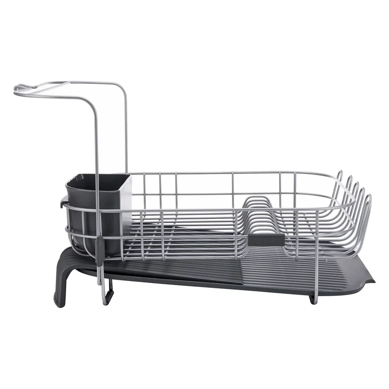 KITCHENAID - Égouttoir à Vaisselle Extensible avec Support pour Verres à Pied