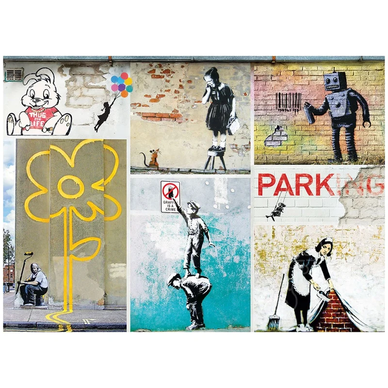 EUROGRAPHICS - Casse-Tête Art Urbain Banksy 1000 Morceaux