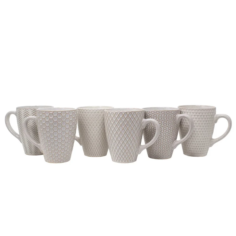GOURMET BASICS BY MIKASA - Ensemble de 6 Tasses en Grès
