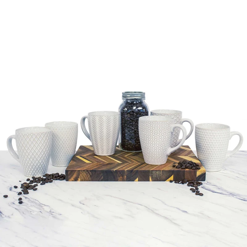 GOURMET BASICS BY MIKASA - Ensemble de 6 Tasses en Grès