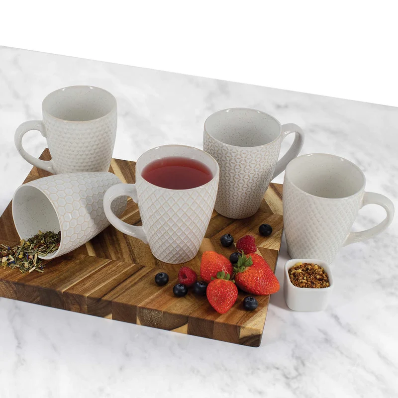 GOURMET BASICS BY MIKASA - Ensemble de 6 Tasses en Grès