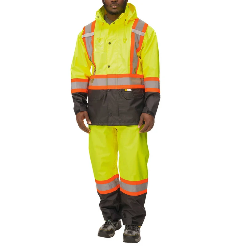 HOLMES WORKWEAR - Ensemble de Pluie de Grade Industriel