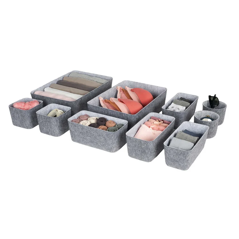 NEATFREAK - Ensemble de 10 Range-Tout pour Tiroirs en Feutre
