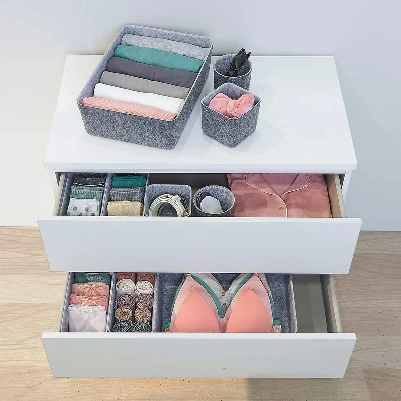 NEATFREAK - Ensemble de 10 Range-Tout pour Tiroirs en Feutre