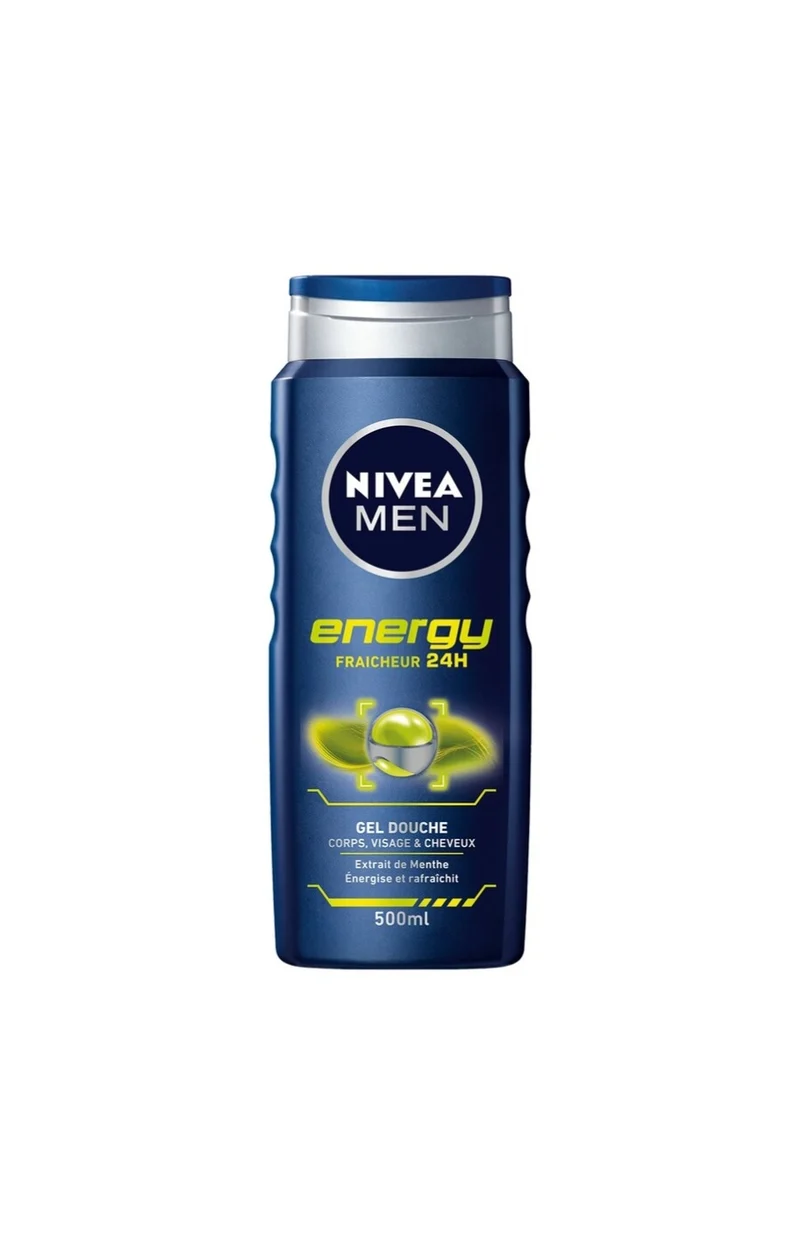 Gel douche 3-en-1 à la menthe - Visage, corps & cheveux - Homme - 500 ml