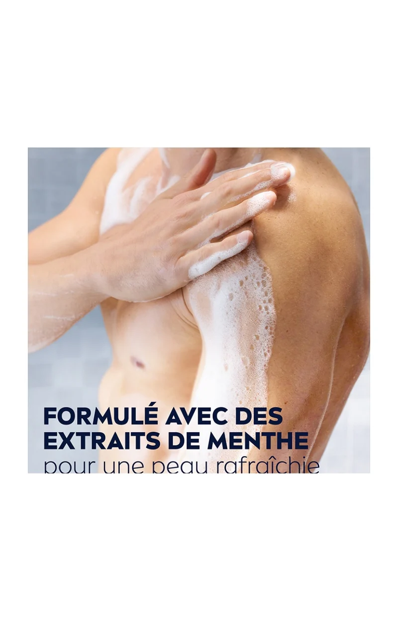 Gel douche 3-en-1 à la menthe - Visage, corps & cheveux - Homme - 250 ml