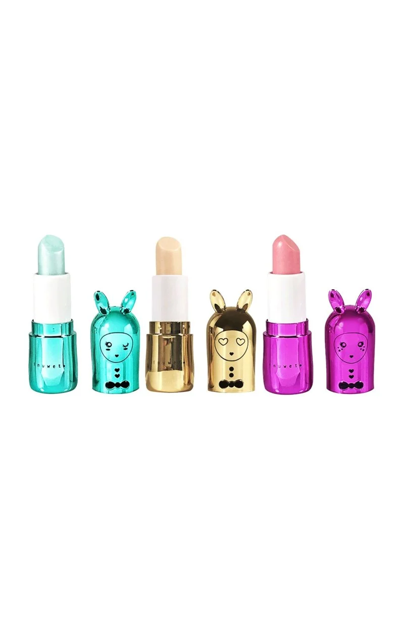 Coffret de baumes à lèvres - Rainbow Metal - Cheesecake, Cupcake & Milkshake