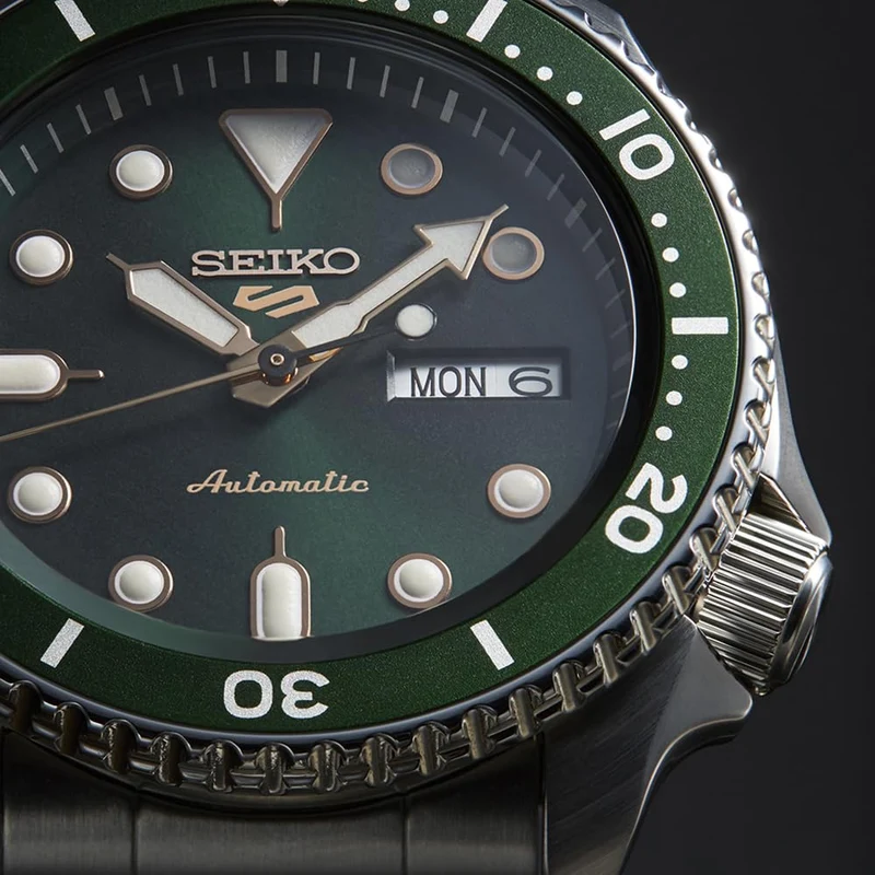 Seiko 5 Sports SBSA013 Men's Automatic Watch Green Dial Japan Made