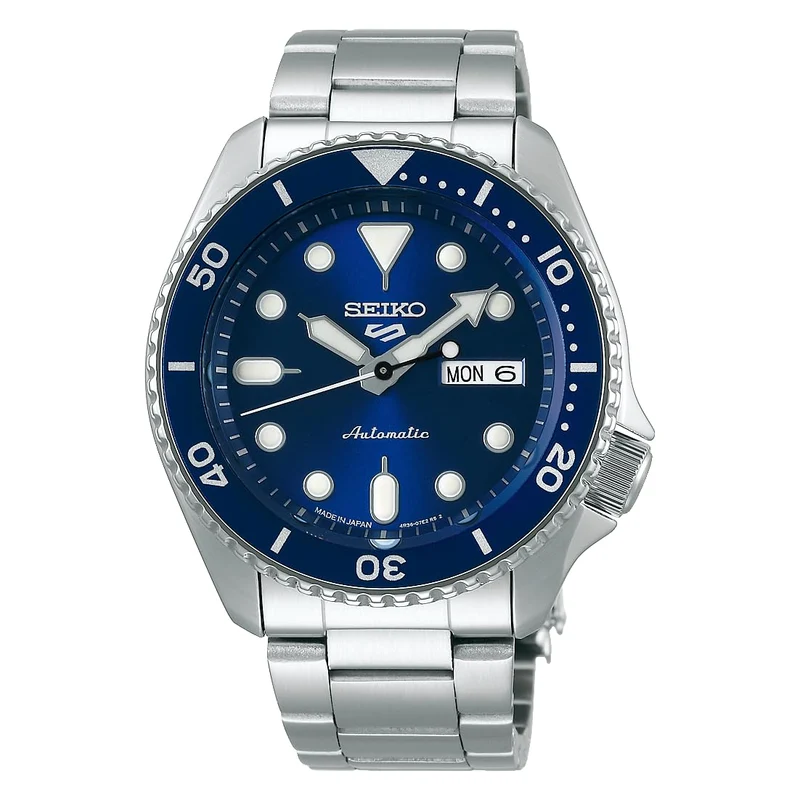 Seiko 5 Sports SBSA001 Men's Automatic Watch Blue Dial Day-Date Japan-made