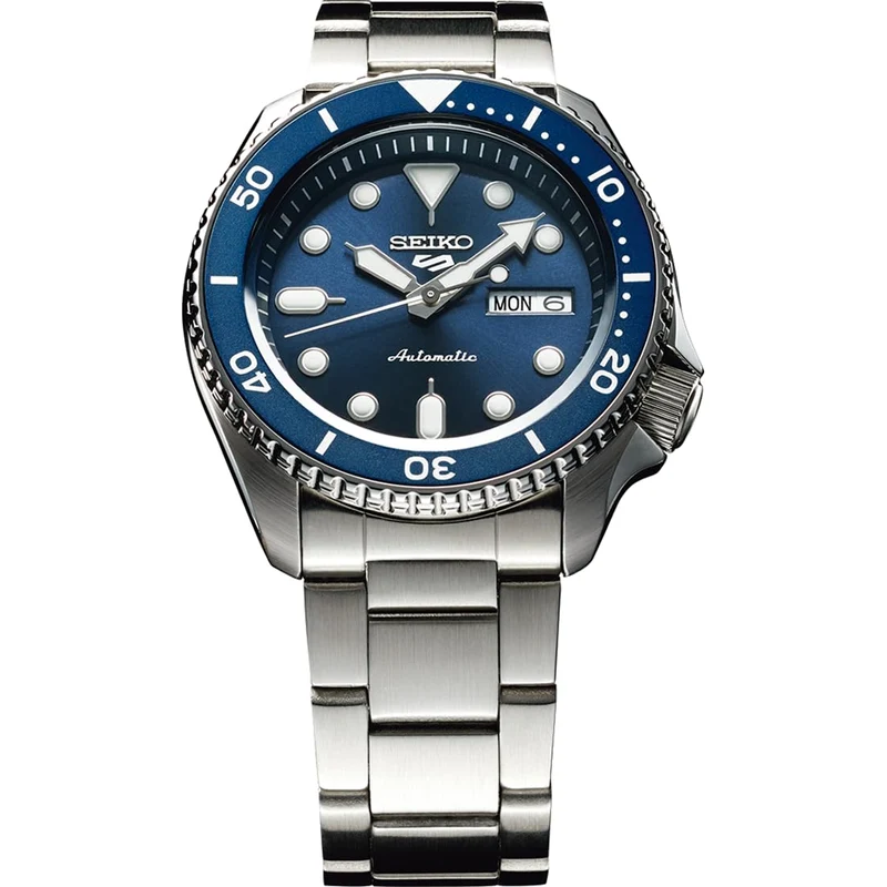 Seiko 5 Sports SBSA001 Men's Automatic Watch Blue Dial Day-Date Japan-made