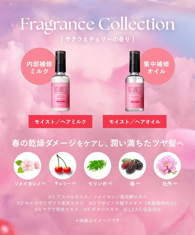 BOTANIST Hair Oil Moist Cherry & Cherry Fragrance