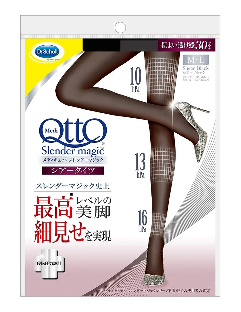 Mediqtto Slender Magic Sheer Tights ML Compression Stockings for Leg Support
