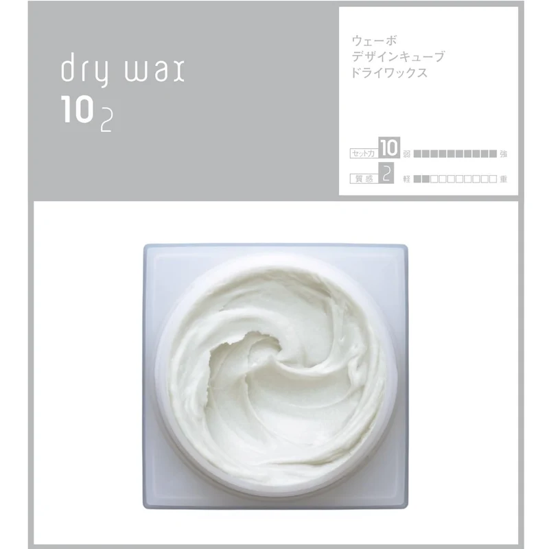 Uevo Design Cube Dry Wax 80g - Long-Lasting Hold for All Hairstyles