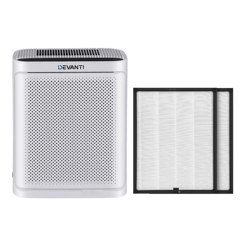 Devanti Air Purifier H12 HEPA Cleaner PM2.5 Display Spare Filter White