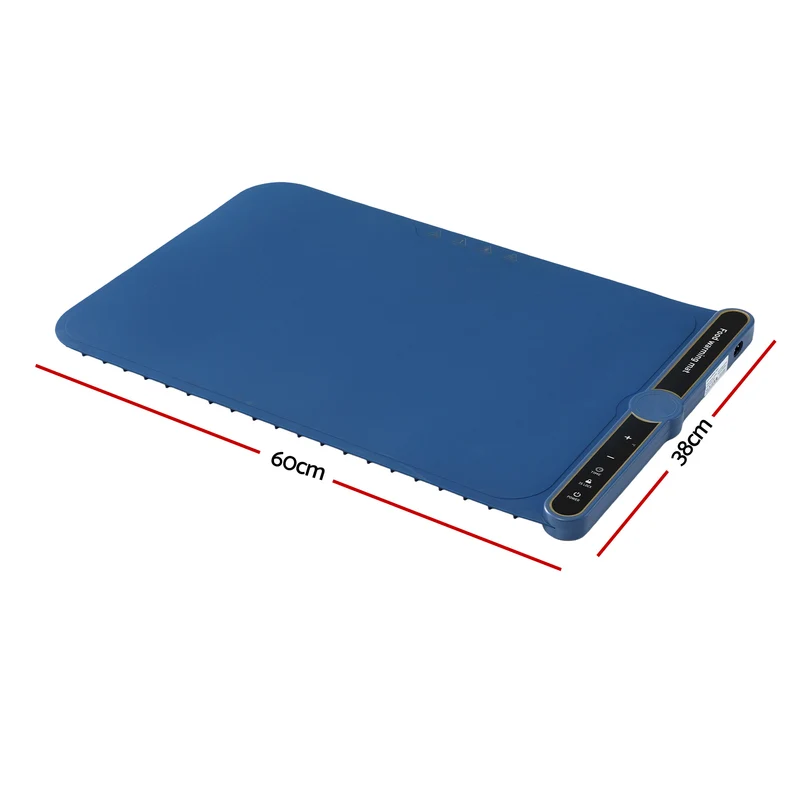 Devanti Food Warming Mat 60 x 38cm Electric Food Warmer With Timer (Blue)