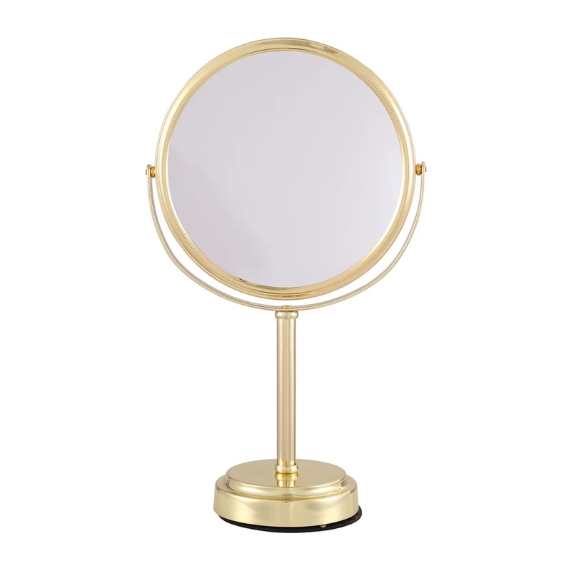 Embellir Makeup Mirror 20x20cm 1X 5X Magnifying Rotation Tabletop Gold