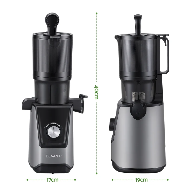 DEVANTI Slow Juicer Cold Press 200W for Fruit Vegetable Juice