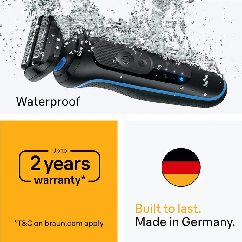 Braun Series 5 Electric Shaver with Precision Trimmer Attachment (Mint)