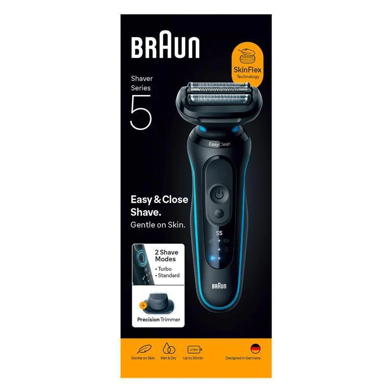 Braun Series 5 Electric Shaver with Precision Trimmer Attachment (Mint)