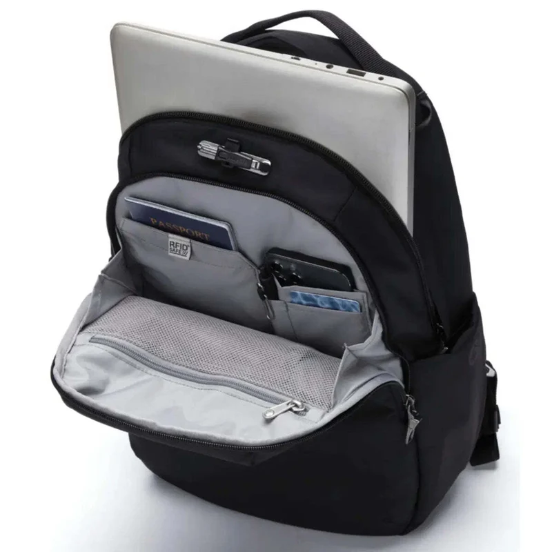 Pacsafe V All-Around 16L Anti-Theft 13" Laptop Backpack - Jet Black