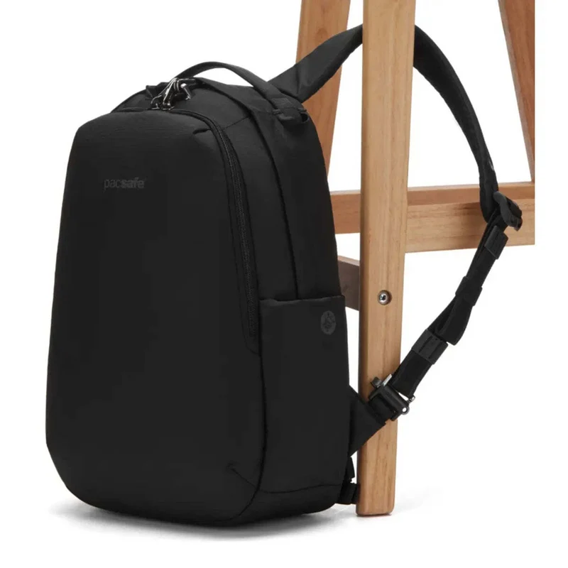 Pacsafe V All-Around 16L Anti-Theft 13" Laptop Backpack - Jet Black