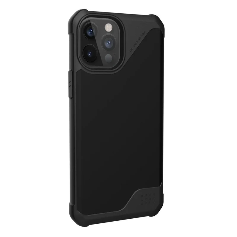 UAG Metropolis LT Phone Case for iPhone 12 Pro Max - SATN ARMR Black - SATN ARMR Black
