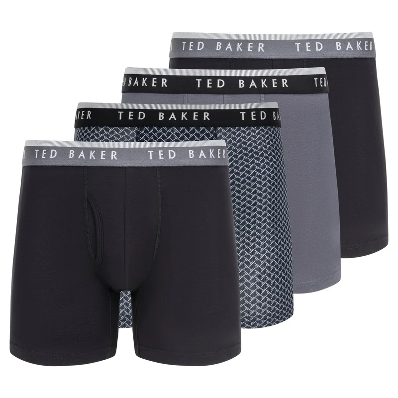 TED BAKER - Paquet de 4 Caleçon Boxeur pour Homme