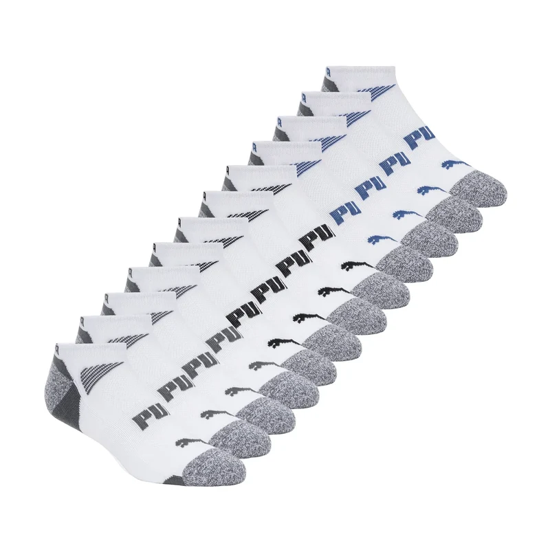 PUMA - Paquet de 12 Paires de Chaussettes Courtes pour Homme