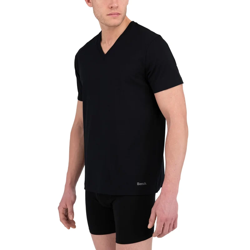 BENCH - Paquet de 4 T-Shirt à Col en V pour Homme