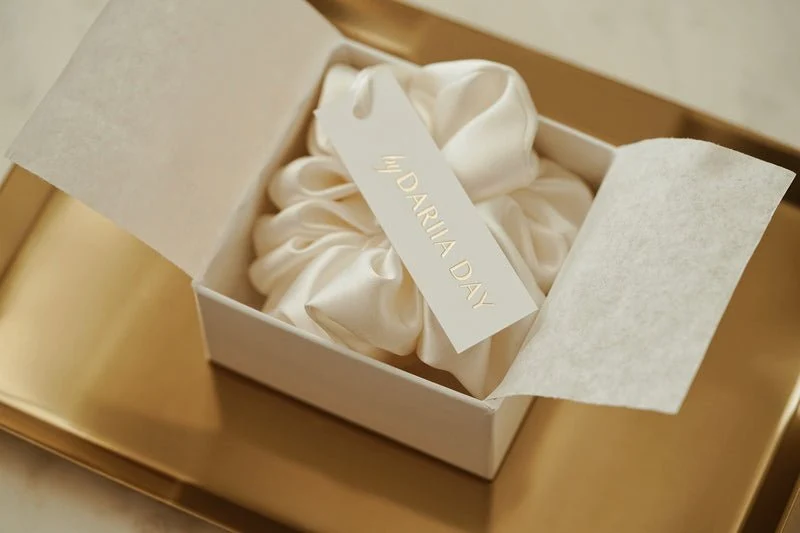 Silk Scrunchie Blush Pink