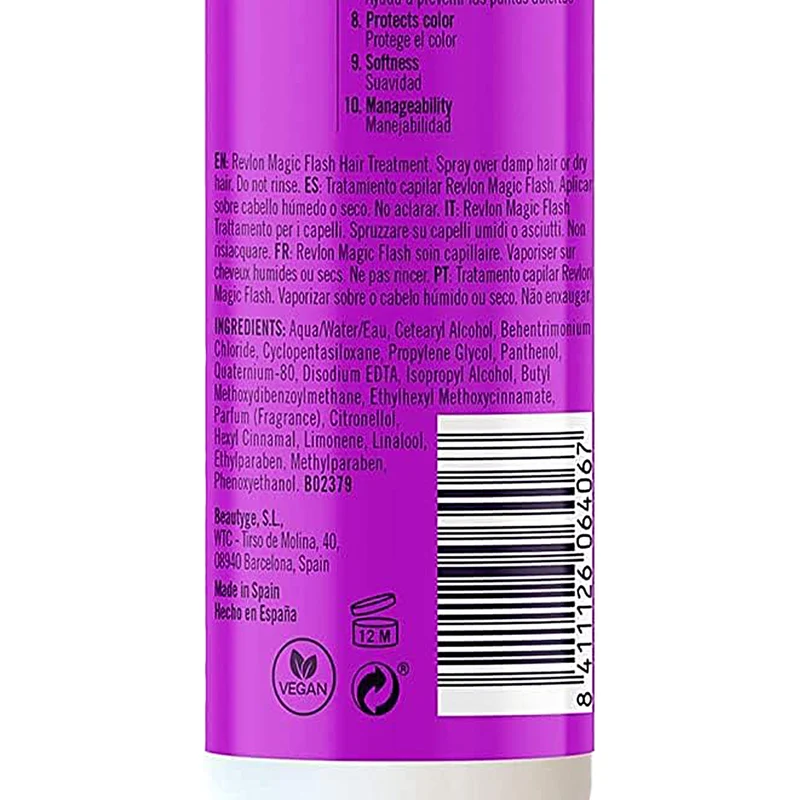 Soin capillaire sans rinçage magic flash 10 en 1