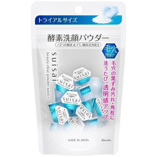 Kanebo Suisai Beauty Clear Powder Wash N 15 Pieces x 0.4g - Powder Face Wash -