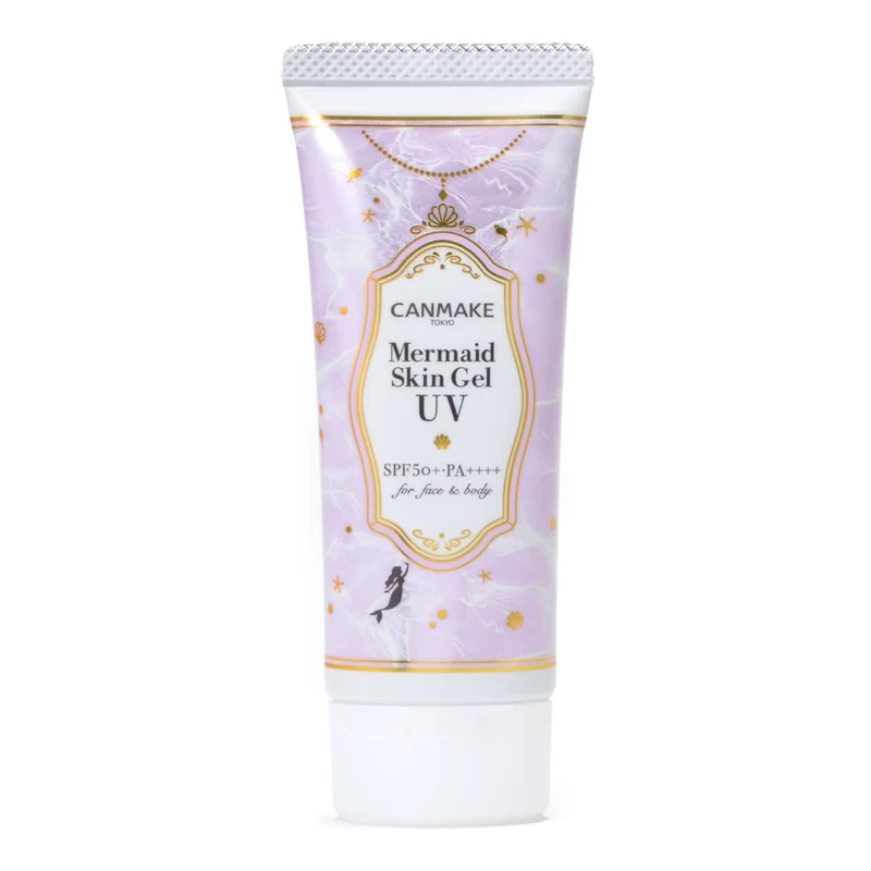 Canmake Mermaid Skin Gel UV SPF50+ PA++++ Niacinamide Purple Sunscreen 40g Wash-Off