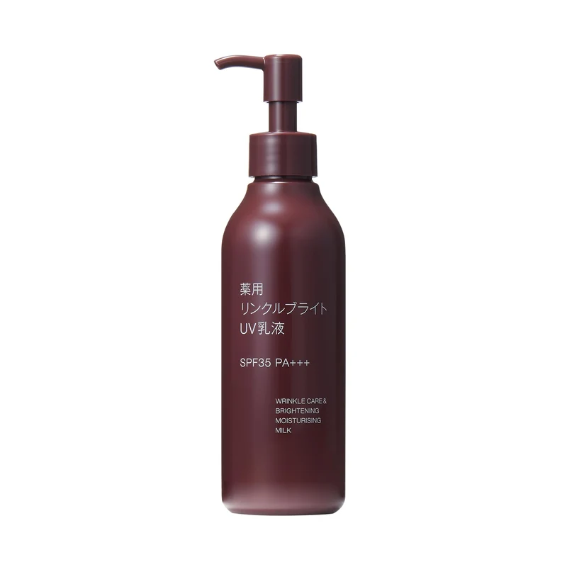 Muji Medicated Wrinkle Bright UV Lotion SPF35 PA+++ 200ml Anti-Aging