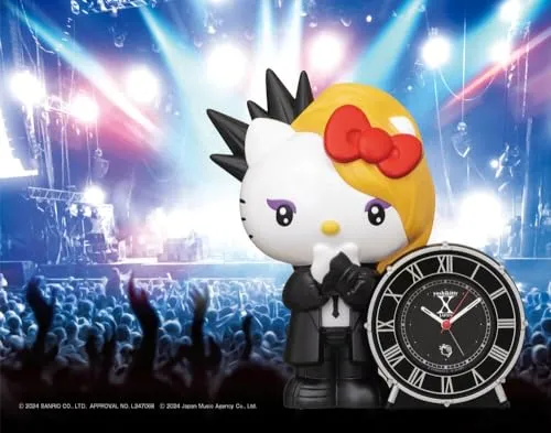 Seiko Clock Talking Alarm Clock Yoshikitty Model JF385A 240x225x134mm