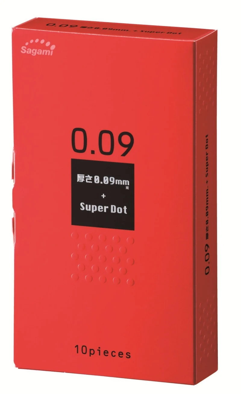 Sagami Dot Condom Thick Natural Rubber Latex 009 10 Pieces