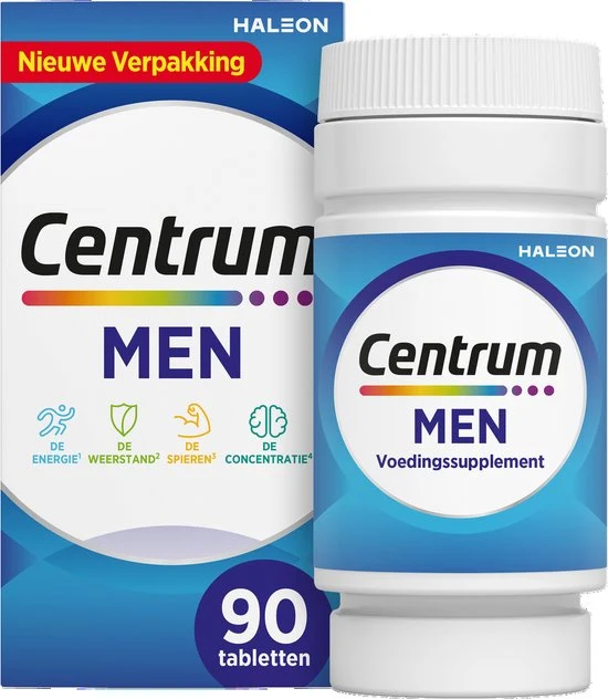 Centrum - Men - Multivitaminen - Tabletten - 90 stuks